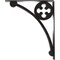 Ekena Millwork Crawley Wrought Iron Bracket, (Triple center brace), Antiqued Pewter 2"W x 12"D x 15"H BKTM02X12X15TCRAPW - alternate 2